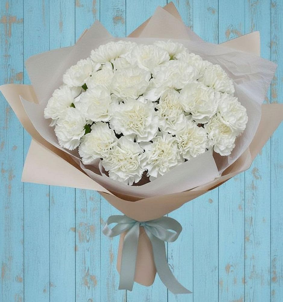 Букет цветов из: Гвоздики в Боровихе