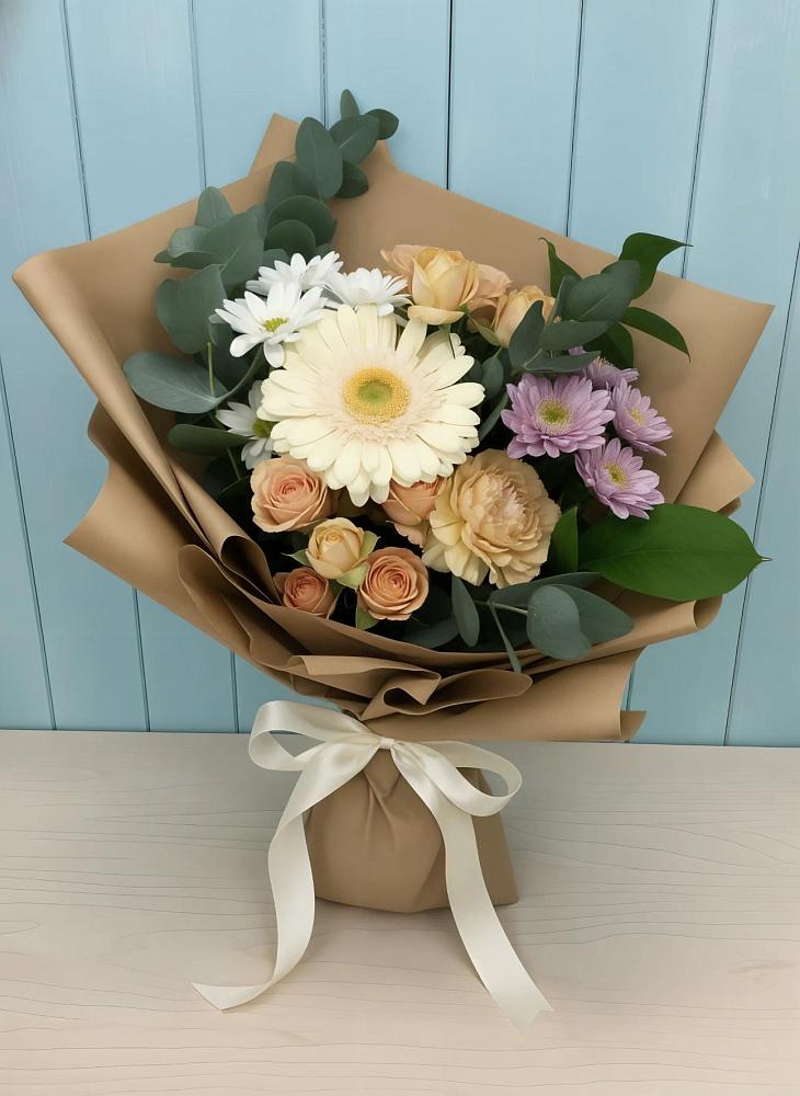 Букет цветов из: Герберы и Хризантемы в Боровихе