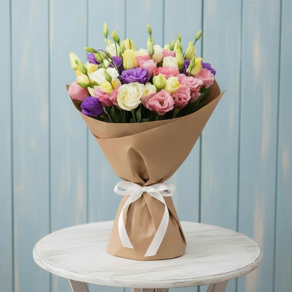 Букет цветов из: Лизиантусы в Боровихе