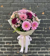 Букет цветов из:  Герберы и Хризантемы в Боровихе