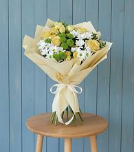 Букет цветов из:  Хризантемы и Розы #REPLACE_PRED# Боровихе