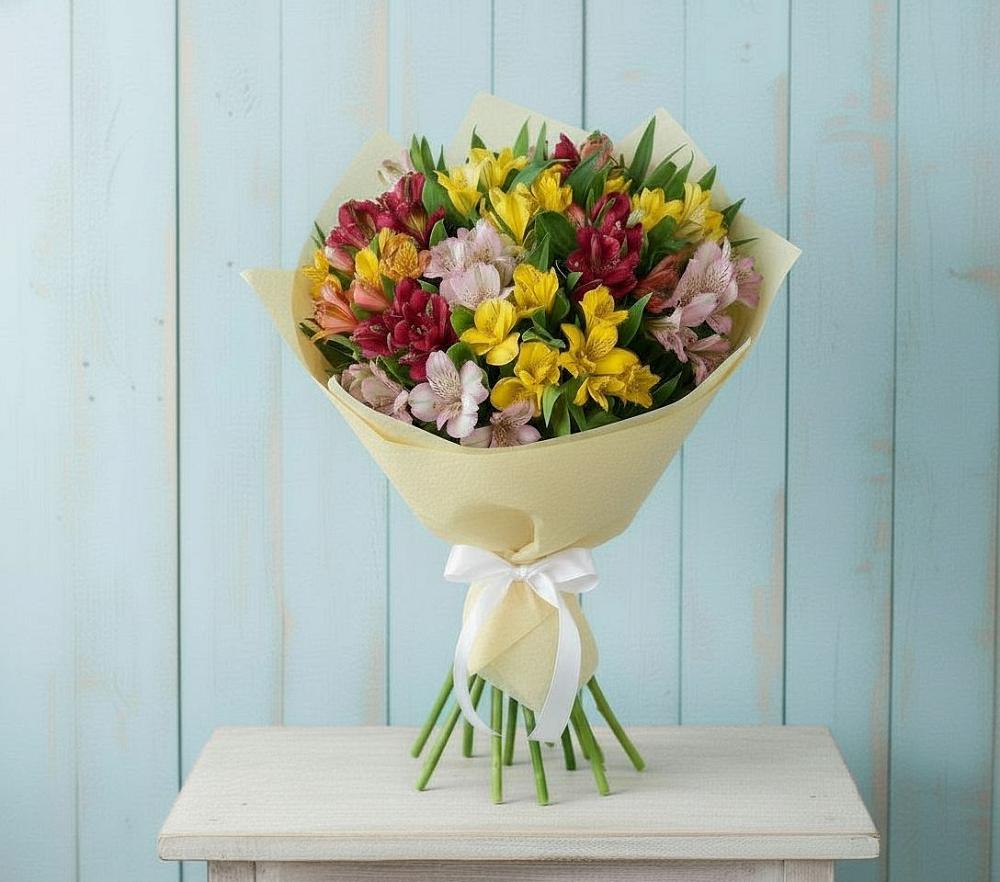 Букет цветов из: Альстромерии в Боровихе
