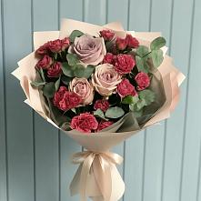 Букет цветов из:  Гвоздики и Розы #REPLACE_PRED# Боровихе