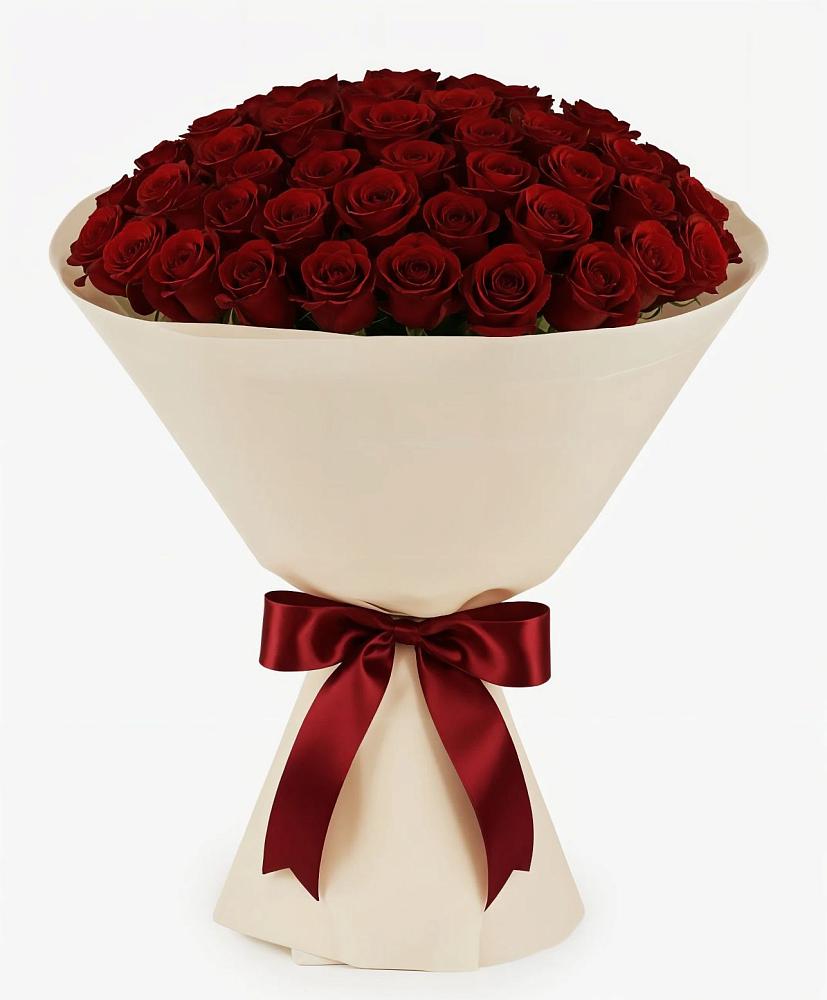 Букет 101 Бордовая роза Блэк Бакарра в Боровихе