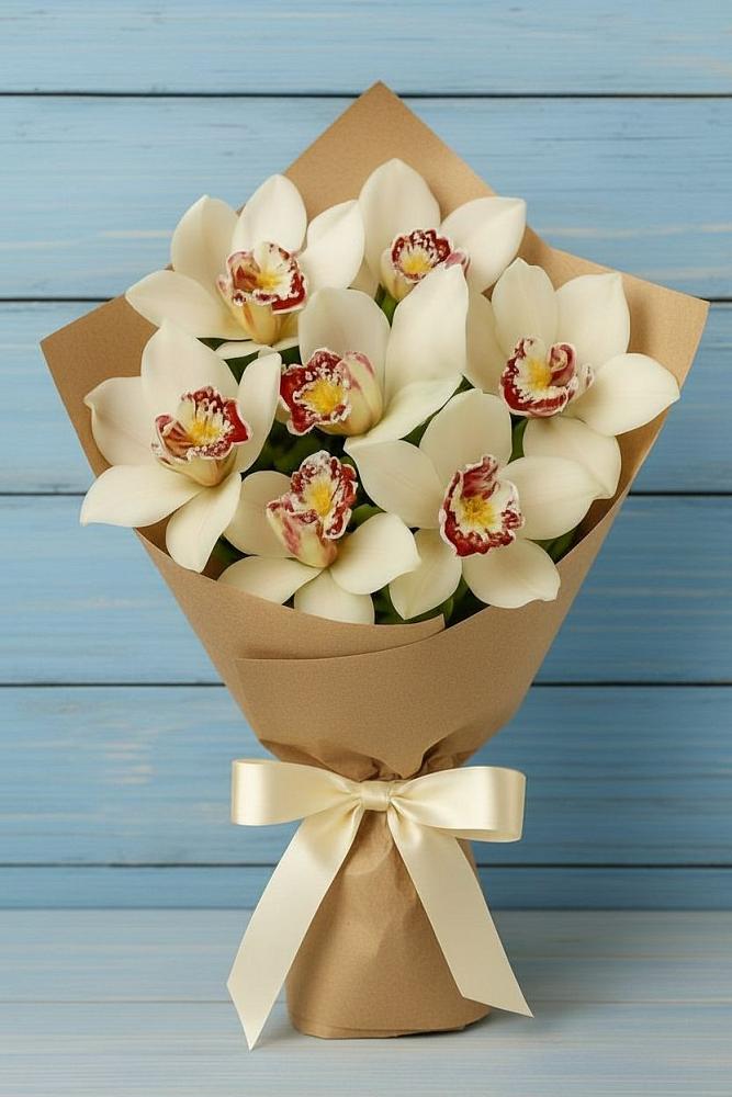 Букет цветов из: Орхидеи и Розы в Боровихе